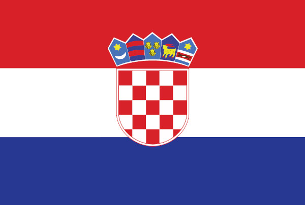 Bandeira da Croácia. Bandeira da Croácia.
